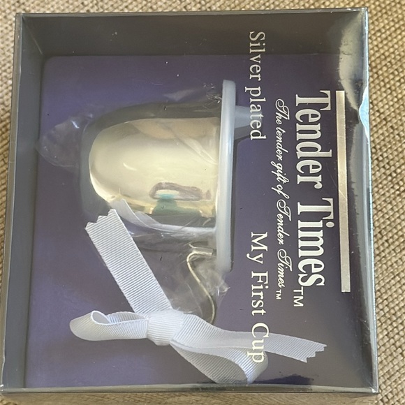 Bundle Tender Times Silver Plated My First My First Cup New &Feeding Spoon Open - Picture 9 of 13